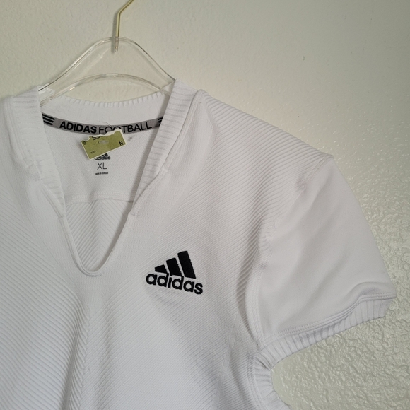 NWT 2 Adidas Football White & Green Techfit Primeknit Climacool Jersey Men’s XL - Picture 8 of 10